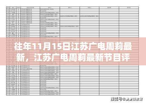 江苏广电周莉最新节目评测,特性、体验、竞品对比及用户群体深度分析