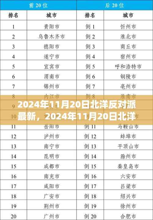 某某视角下的北洋反对派深度解析,最新动向与未来展望(2024年11月20日)