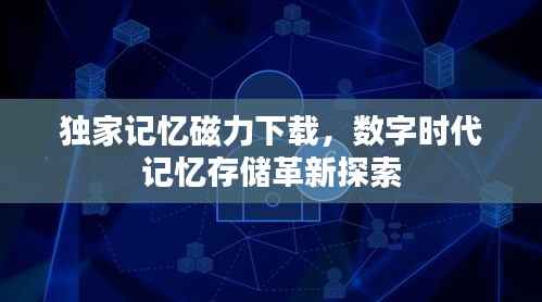 独家记忆磁力下载,数字时代记忆存储革新探索