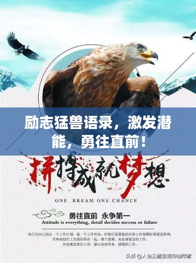 励志猛兽语录,激发潜能,勇往直前!